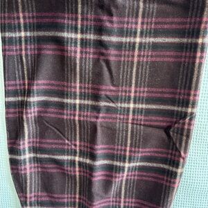 Talbots Pink and Brown Plaid Skirt